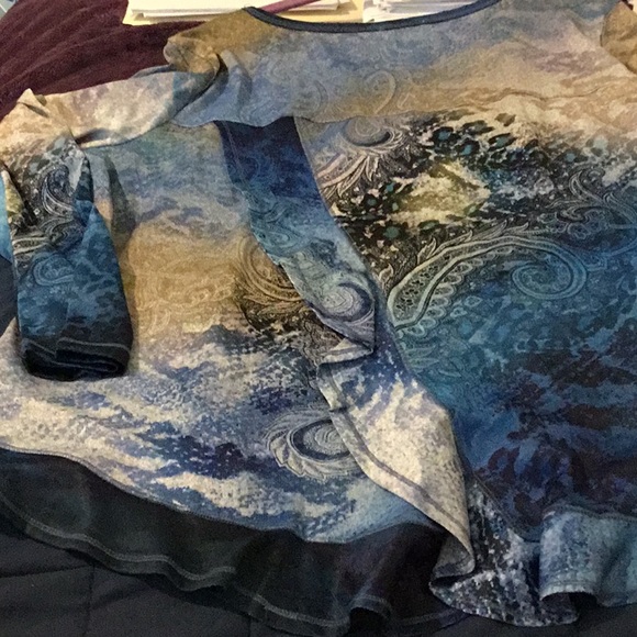 NWT One World Women’s Split Back Top - Picture 13 of 16